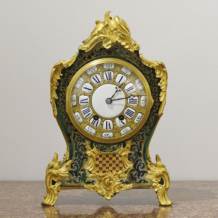 Antieke Franse pendule met Boulle-Marqueterie